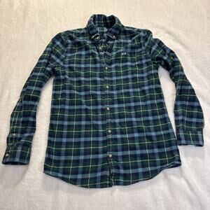 Vineyard Vines Button Up Flannel Plaid Boys L
